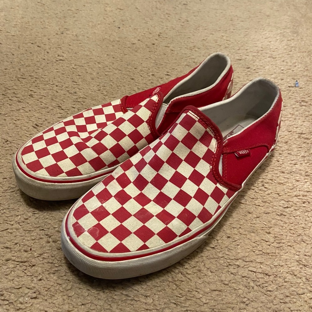 red checkered vans
